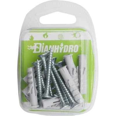 10 pz tasselli con vite blister pz.10 x diam. 6