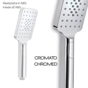 Doccetta a 3 getti con cambio getti a pulsante modello Tech 10 di Gedy - Cromato by CeramicStore | Lo specialista del tuo bagno