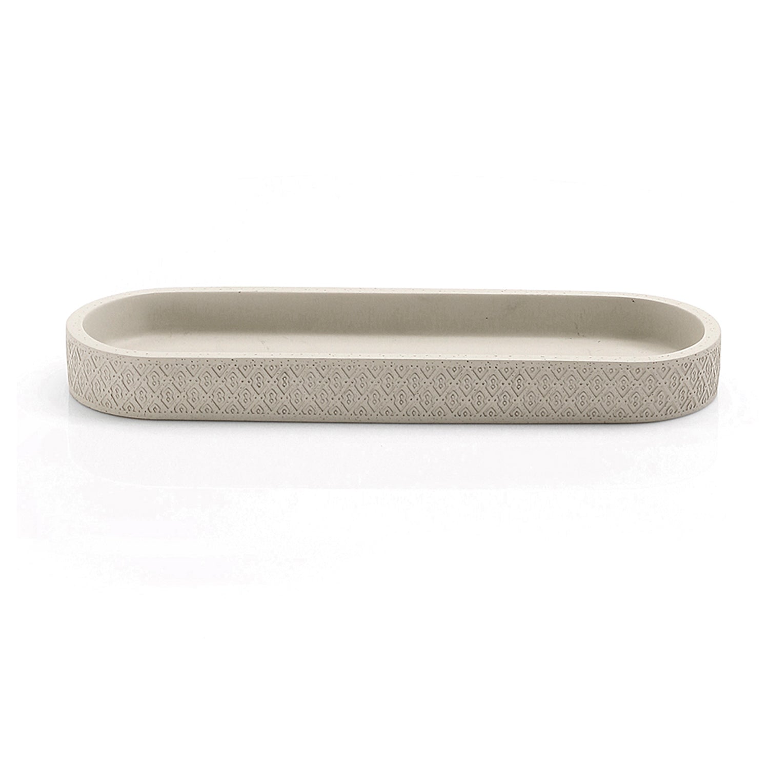 Vassoio Portaoggetti in cemento e bambà¹ Gedy serie Afrodite - Grigio by CeramicStore | Lo specialista del tuo bagno
