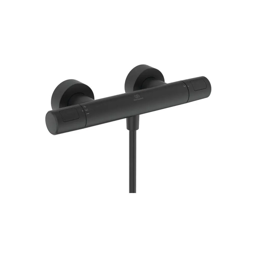 Miscelatore termostatico esterno per doccia Ideal standard Ceratherm T25  New Nero Seta Art A8600XG