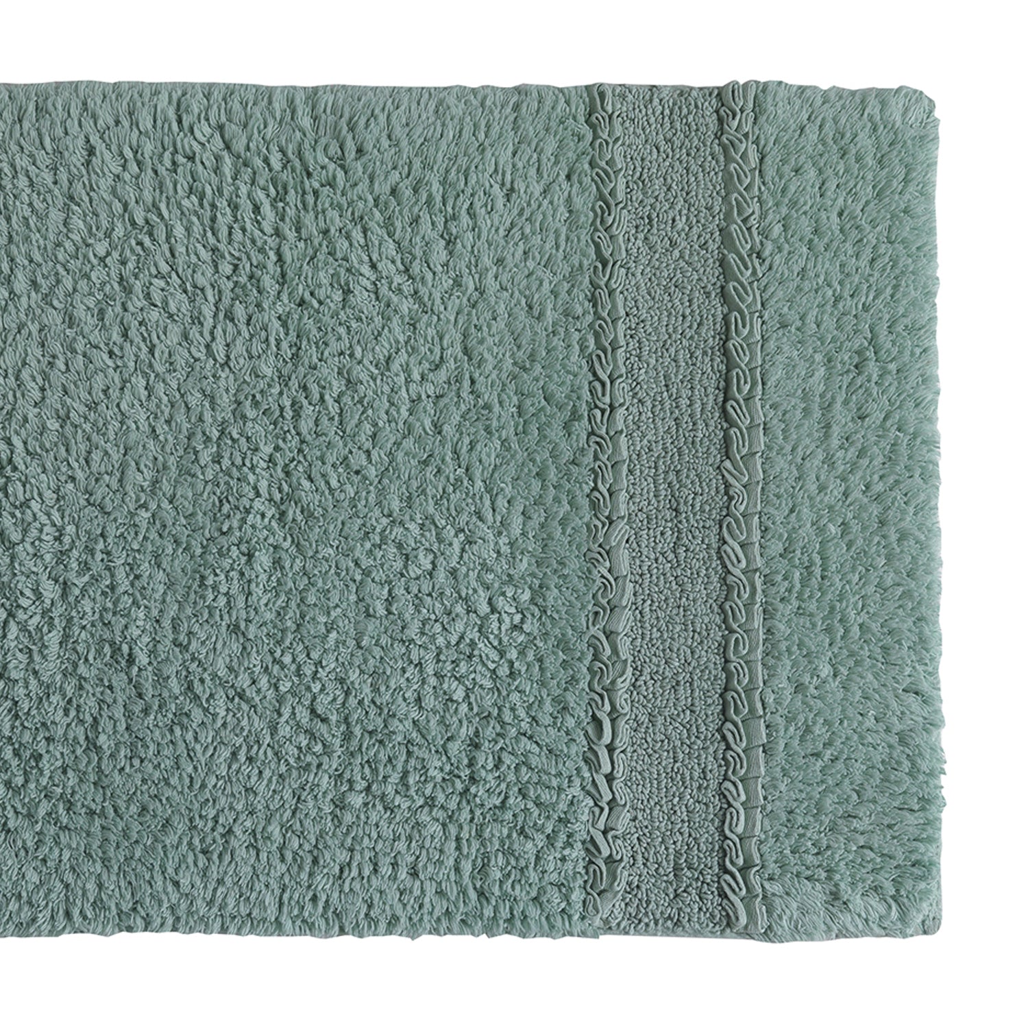 Tappeto in cotone con fondo antiscivolo Miss di Gedy - Verde by CeramicStore | Lo specialista del tuo bagno