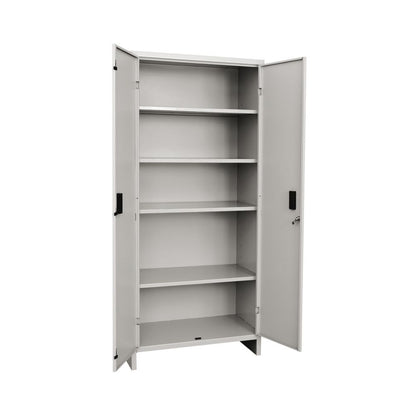 Armadio da esterno a due ante cm 60x40x179h in lamiera verniciata grigia by CeramicStore | Lo specialista del tuo bagno