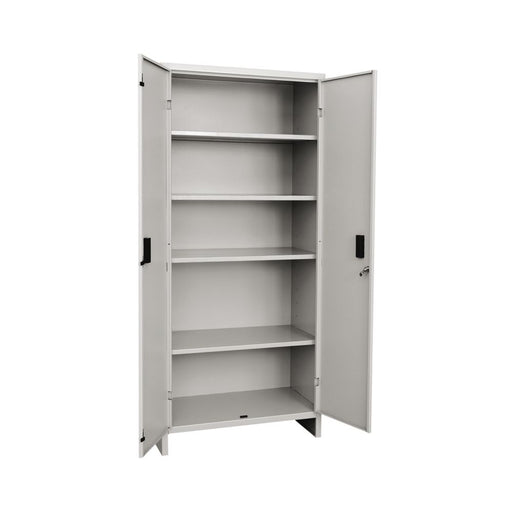 Armadio da esterno a due ante cm 60x40x179h in lamiera verniciata grigia by CeramicStore | Lo specialista del tuo bagno