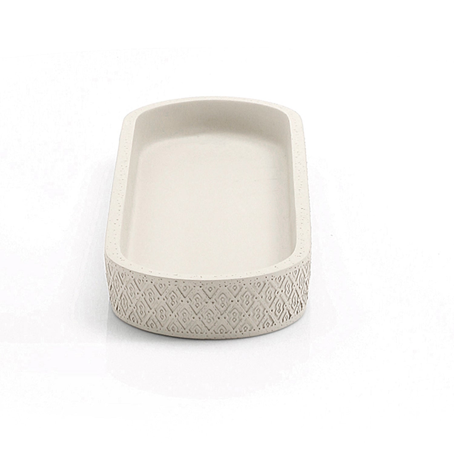 Vassoio Portaoggetti in cemento e bambà¹ Gedy serie Afrodite - Grigio by CeramicStore | Lo specialista del tuo bagno