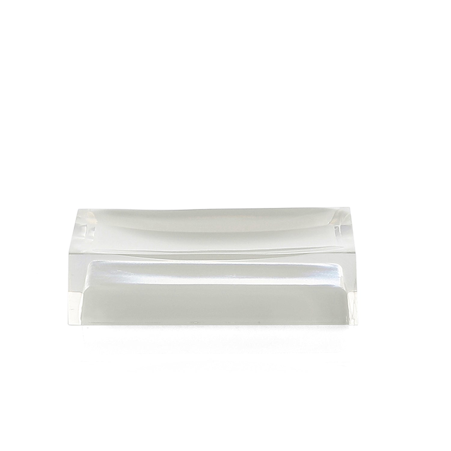 Portasapone da appoggio in resina collezione Gedy serie Rainbow - Bianco