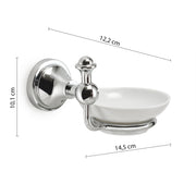 Portasapone a parete Nevis di Gedy - Cromato by CeramicStore | Lo specialista del tuo bagno