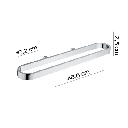 Portasalviette attrezzabile a parete Gedy serie Azzorre - Cromato by CeramicStore | Lo specialista del tuo bagno