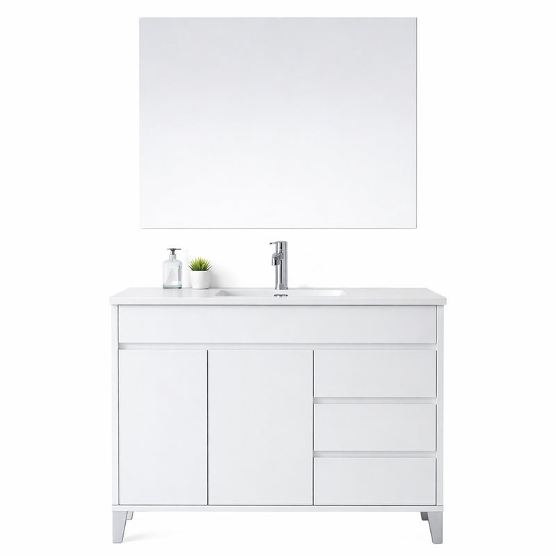 Mobile Bagno con Ante e Cassetti Soft-Close e Specchio – Collezione Armonia 100 cm