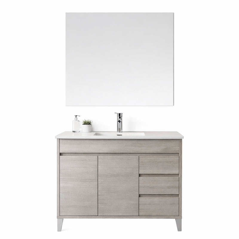 Mobile Bagno con Ante e Cassetti Soft-Close e Specchio – Collezione Armonia 100 cm