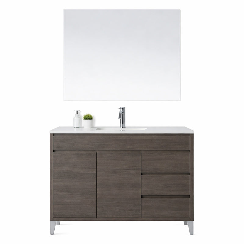 Mobile Bagno con Ante e Cassetti Soft-Close e Specchio – Collezione Armonia 100 cm
