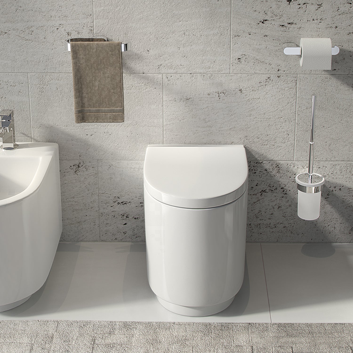 Scopino a parete Gedy serie Azzorre - Cromato by CeramicStore | Lo specialista del tuo bagno
