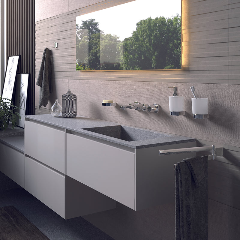 Appendiabiti 2 pezzi a parete Kent di Gedy - Cromato by CeramicStore | Lo specialista del tuo bagno