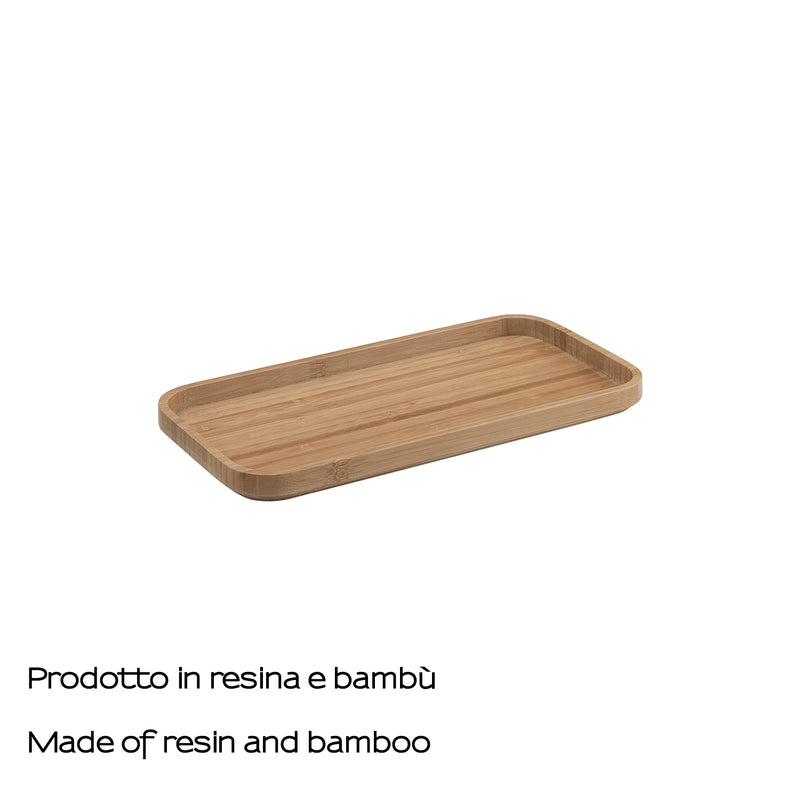 Vassoio portaoggetti Gedy modello Ninfea - Naturale by CeramicStore | Lo specialista del tuo bagno