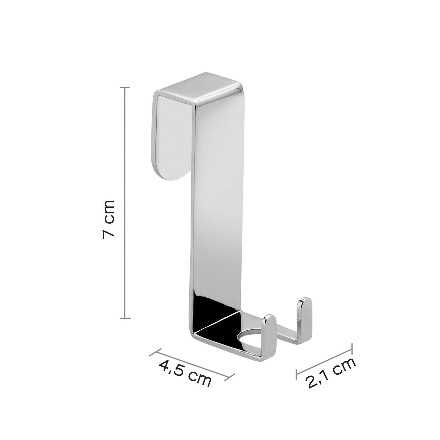Set tergivetro e gancio modello Thor di Gedy - Cromato by CeramicStore | Lo specialista del tuo bagno