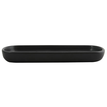 Vassoio in ceramica modello Maonie colore nero opaco by CeramicStore | Lo specialista del tuo bagno