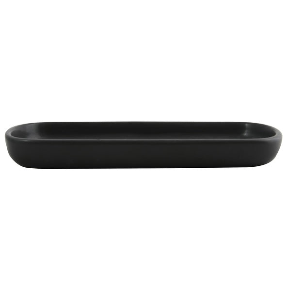 Vassoio in ceramica modello Maonie colore nero opaco by CeramicStore | Lo specialista del tuo bagno