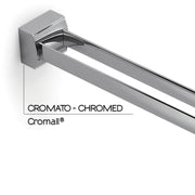 Portasalviette fisso 2 braccia installazione a parete Kent di Gedy - Cromato by CeramicStore | Lo specialista del tuo bagno