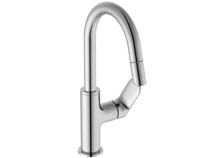 Miscelatore lavabo a bocca alta con doccetta estraibile cromato Ideal Standard Ceraline O art BE018AA