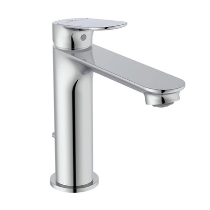 Miscelatore lavabo Medio cromato Ideal Standard Ceralife O con piletta di scarico con sistema Bluestart