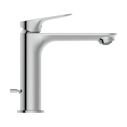 Miscelatore lavabo Medio cromato Ideal Standard Ceralife O con piletta di scarico con sistema Bluestart