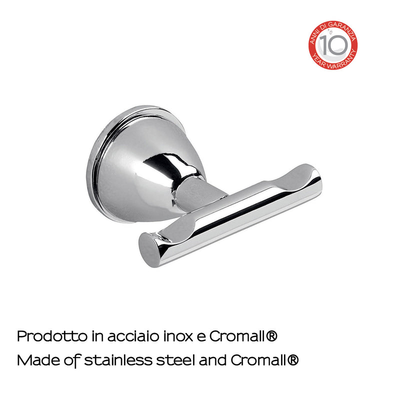 Appendiabiti in Acciaio Inox Genziana di Gedy - Cromato by CeramicStore | Lo specialista del tuo bagno