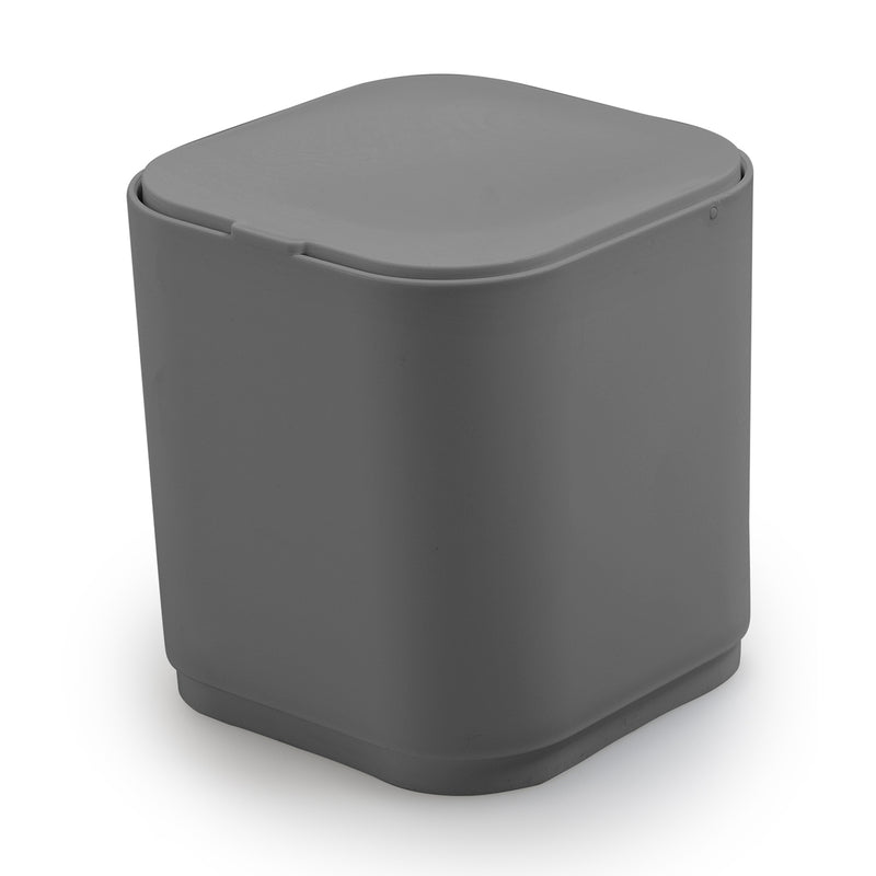 Cestino da tavolo 1.2 lt da appoggio Gedy serie Seventy - Grigio by CeramicStore | Lo specialista del tuo bagno