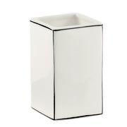 Portaspazzolini in ceramica Gedy serie Lucrezia - Bianco