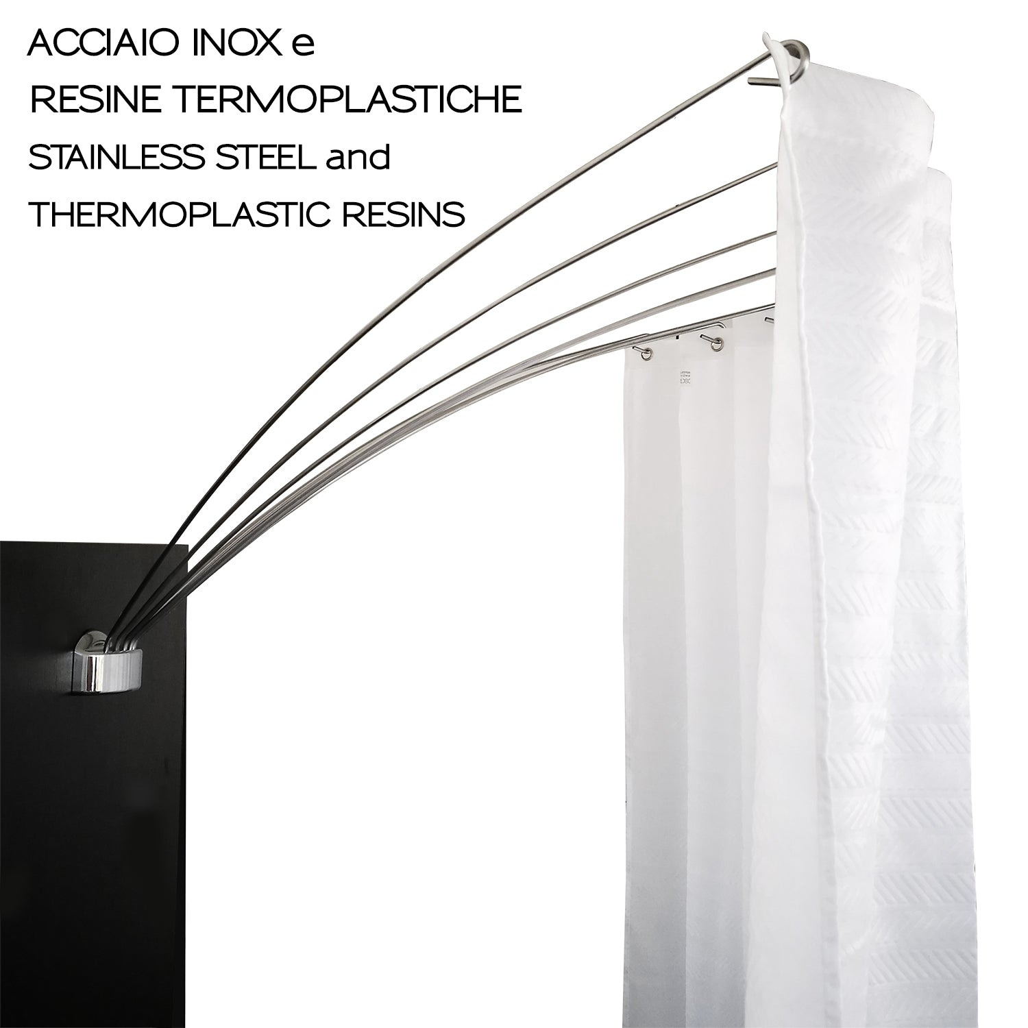 Supporto tenda doccia fino a 180° - Gedy by CeramicStore | Lo specialista del tuo bagno