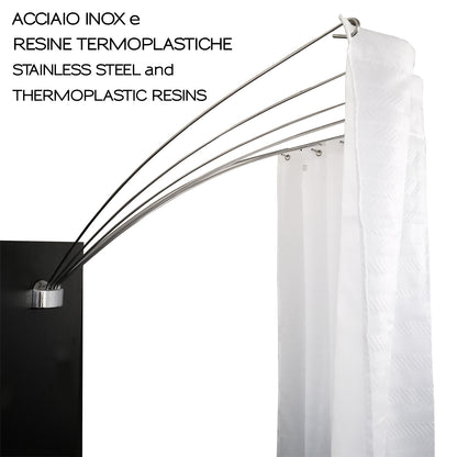 Supporto tenda doccia fino a 180° - Gedy by CeramicStore | Lo specialista del tuo bagno