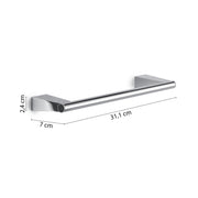 Porta asciugamani a parete in Acciaio Inox Gedy serie Tonale 30 cm - Cromato by CeramicStore | Lo specialista del tuo bagno