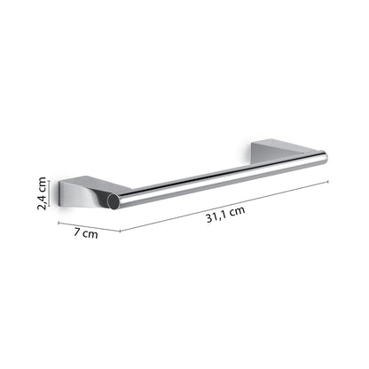 Porta asciugamani a parete in Acciaio Inox Gedy serie Tonale 30 cm - Cromato by CeramicStore | Lo specialista del tuo bagno