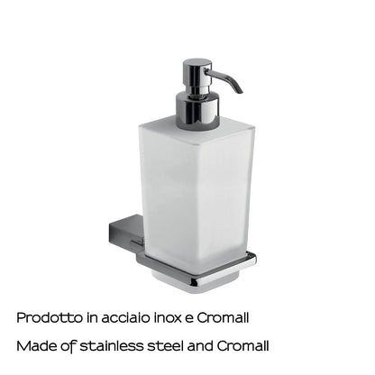 Dosasapone in Acciaio Inox con erogatore in Cromall di Gedy serie Kansas - Cromato by CeramicStore | Lo specialista del tuo bagno