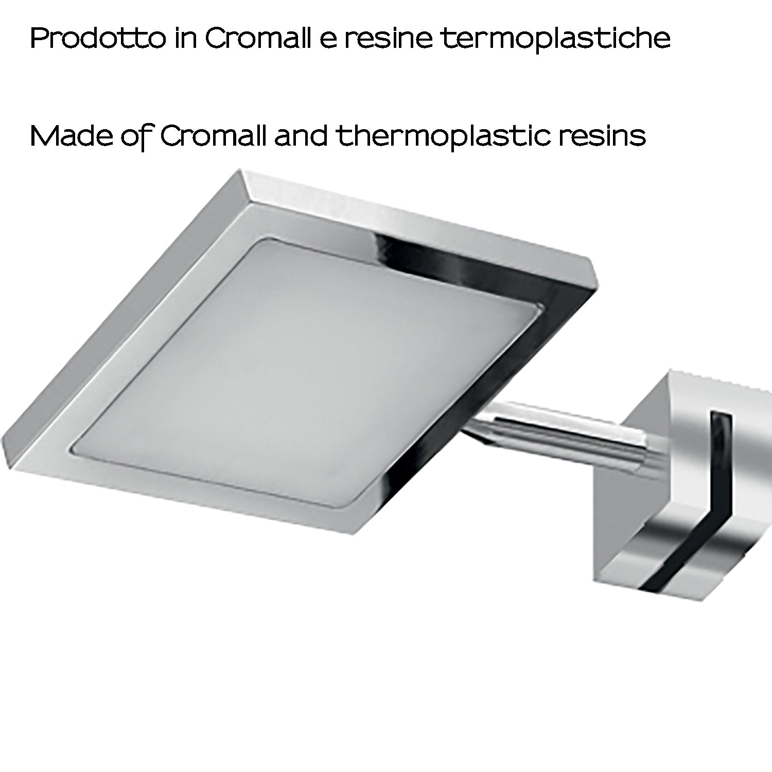 Lampada a Led con attacco universale a pinza modello Ibiza di Gedy - Cromato by CeramicStore | Lo specialista del tuo bagno
