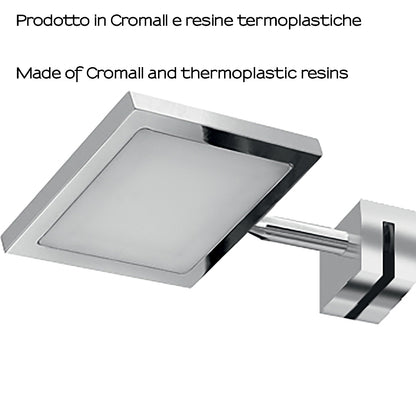 Lampada a Led con attacco universale a pinza modello Ibiza di Gedy - Cromato by CeramicStore | Lo specialista del tuo bagno