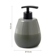 Dosasapone da appoggio con erogatore Nero Gedy serie Wilma - Verde Salvia