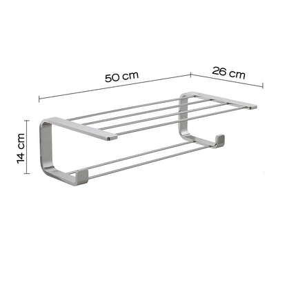 Mensola porta asciugamani in Ottone, Acciaio Inox e Cromall Outline di Gedy - Cromato by CeramicStore | Lo specialista del tuo bagno