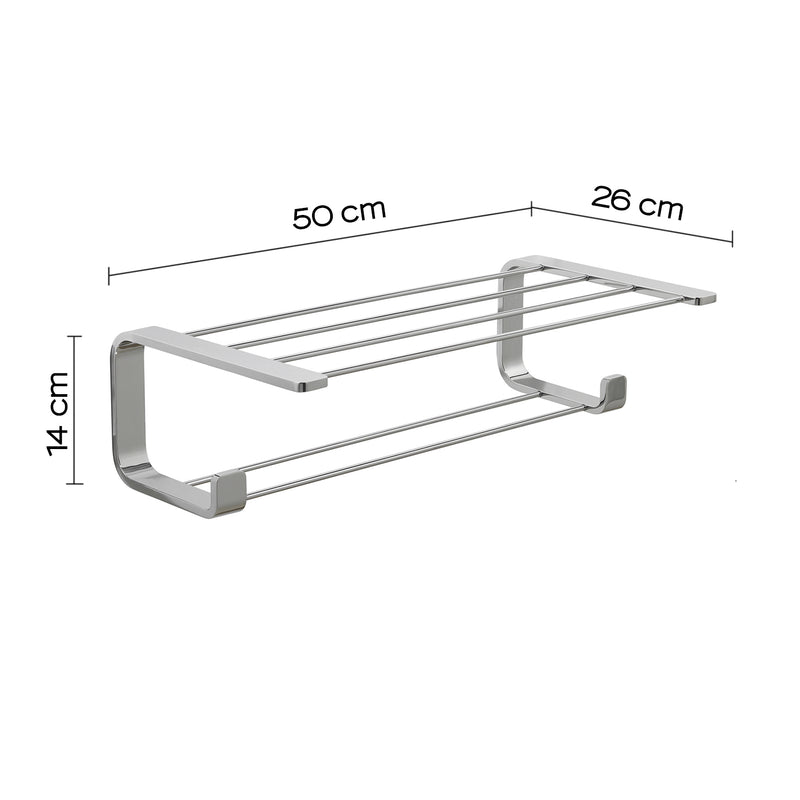 Mensola porta asciugamani in Ottone, Acciaio Inox e Cromall Outline di Gedy - Cromato by CeramicStore | Lo specialista del tuo bagno