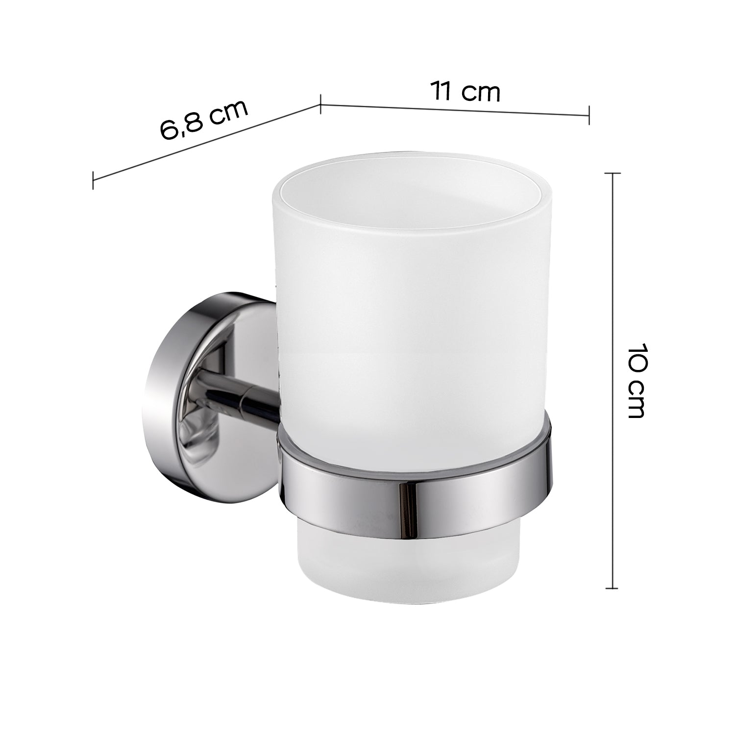Portaspazzolini in Acciaio Inox AISI 304 Gedy serie Project - Lucido