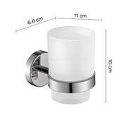 Portaspazzolini in Acciaio Inox AISI 304 Gedy serie Project - Lucido