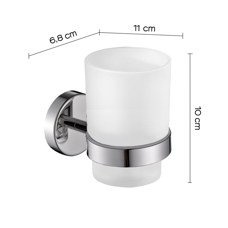 Portaspazzolini in Acciaio Inox AISI 304 Gedy serie Project - Lucido