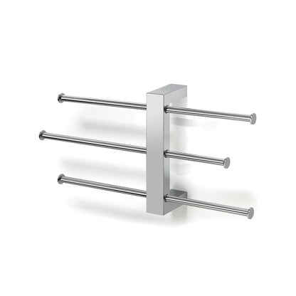 Barra con 3 portasalviette scorrevoli Gedy serie Bridge - Cromato by CeramicStore | Lo specialista del tuo bagno