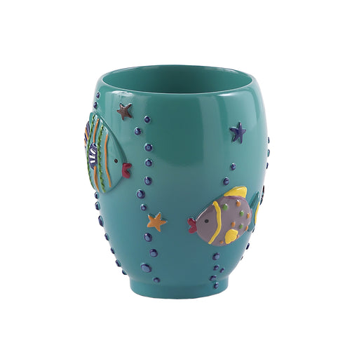 Portaspazzolini Gedy serie Dori - Turchese