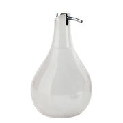 Dosasapone in ceramica con erogatore in plastica cromata Gedy modello Azalea - Bianco