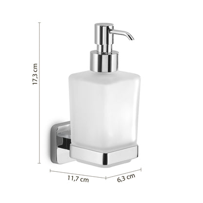 Dosasapone Gedy modello Tonga 6.3x11.7xH17.3 cm - Cromato by CeramicStore | Lo specialista del tuo bagno
