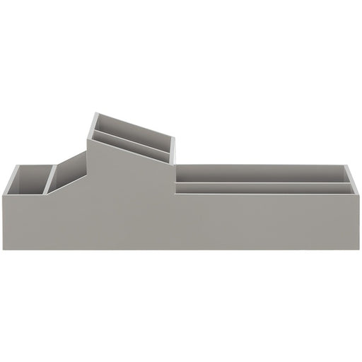 Contenitore doppio vano portaoggetti singoli abs modello Skyline di colore tortora by CeramicStore | Lo specialista del tuo bagno