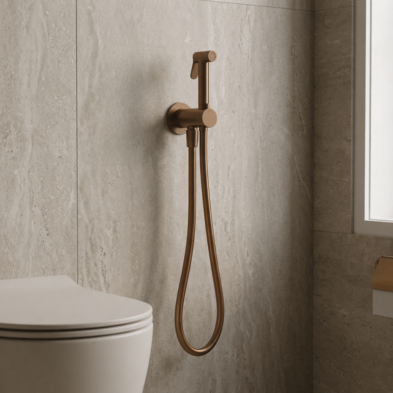 Idroscopino con miscelatore in ottone BathCore - Bronzo