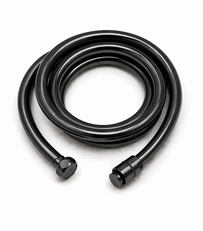 Flessibile doccia Rubiflux 150 cm in PVC universale - Nero lucido