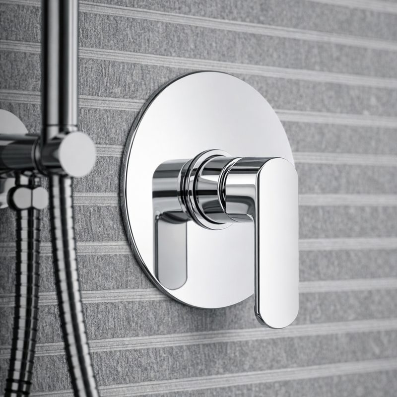 Einhebel-Einbauarmatur für Dusche RubiFlux Serie Dema - Chrom