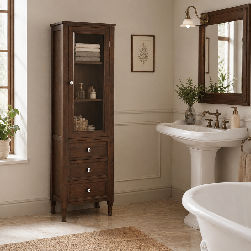 Colonna bagno arte povera Sonia 160 cm - Noce