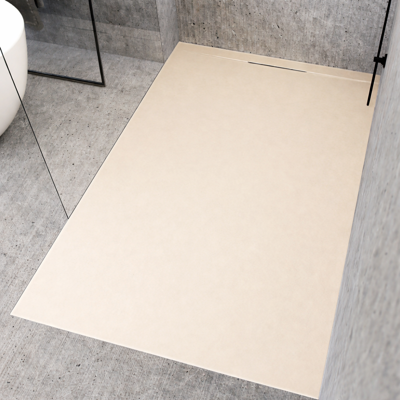 Piatto doccia Lithos effetto ardesia antiscivolo 80x180 cm - vari colori
